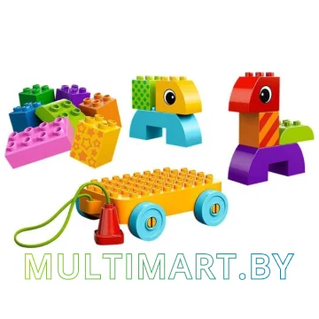 Конструктор LEGO Duplo 10554 Веселая каталка с кубиками картинка 2